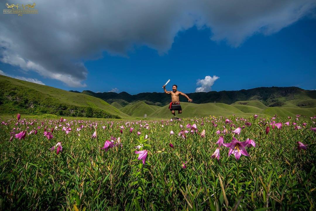 Travel To The Mystical Dzukou Valley And Living Root Bridges - Nomads ...