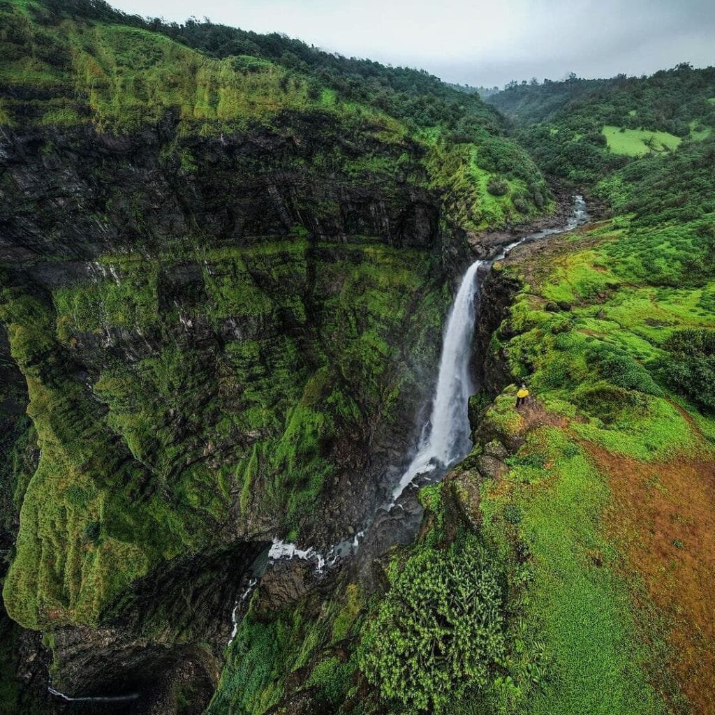 Kalu waterfall top view