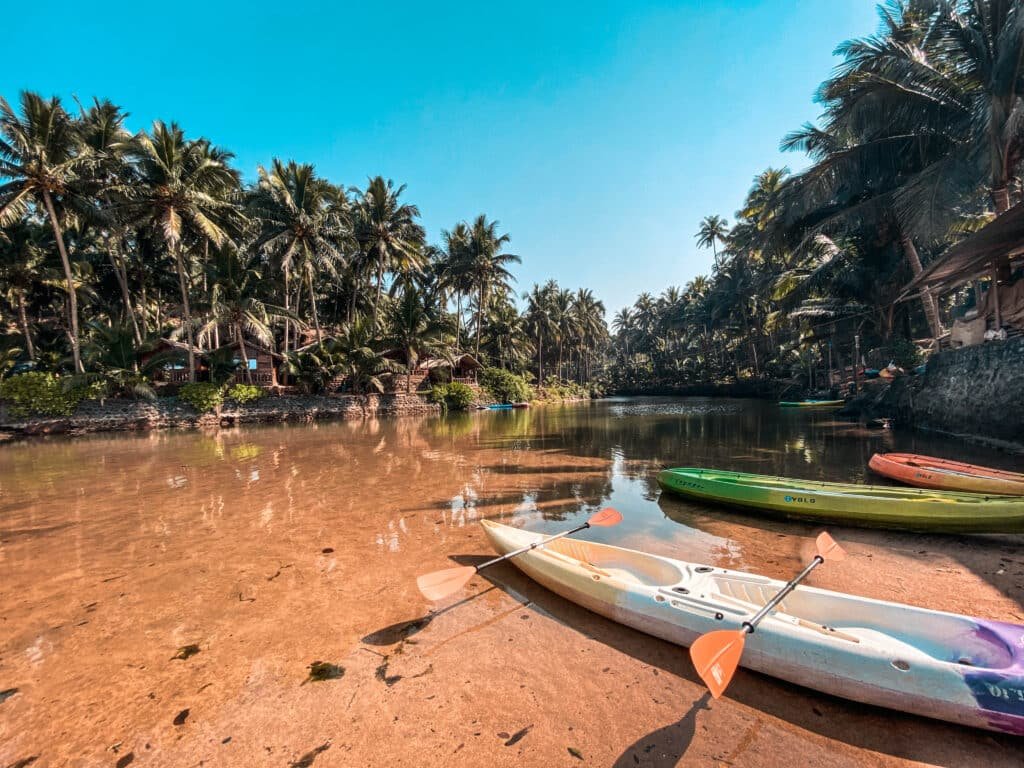 Kayaking at Cola Beach in South Goa