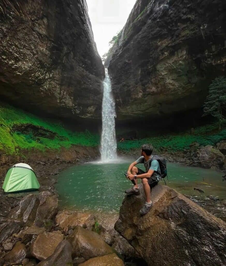 Camping near Devkund Waterfall