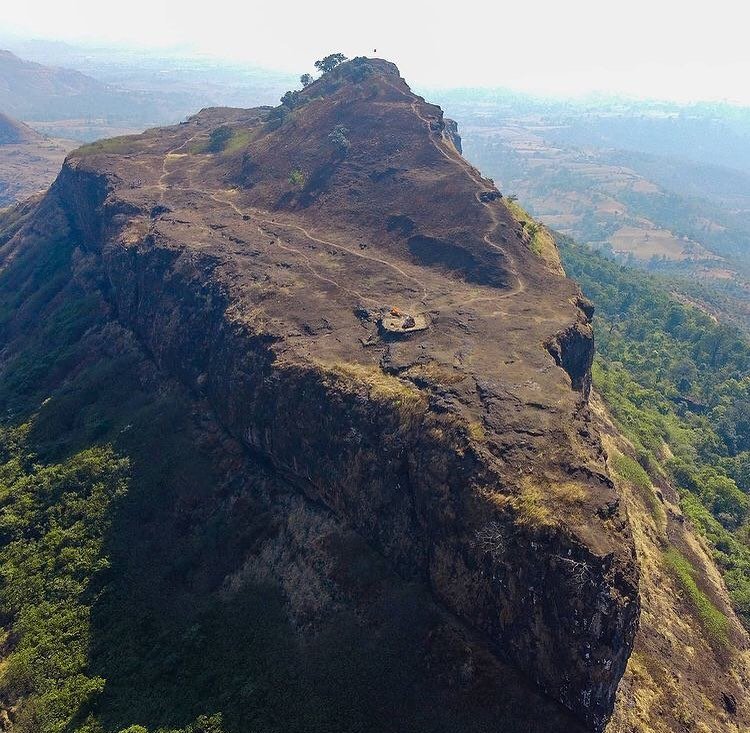 Drone View of the Tringalwadi Fort
