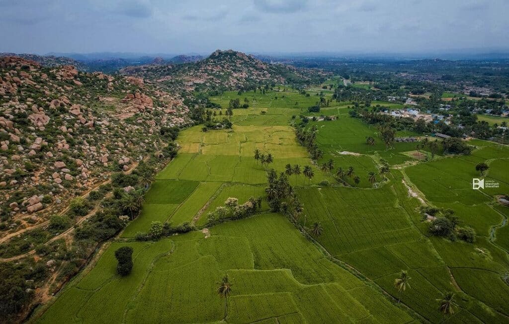 Boulders and Paddy Fields of Hampi